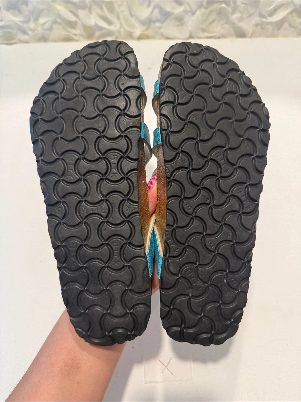 Birkenstock Women’s Turquoise Triple Strap Sandals